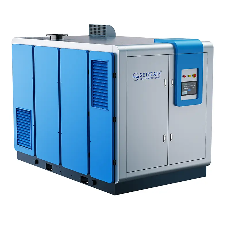 Máy nén khí áp suất thấp hai giai đoạn Turbo từ tính không dầu 100%