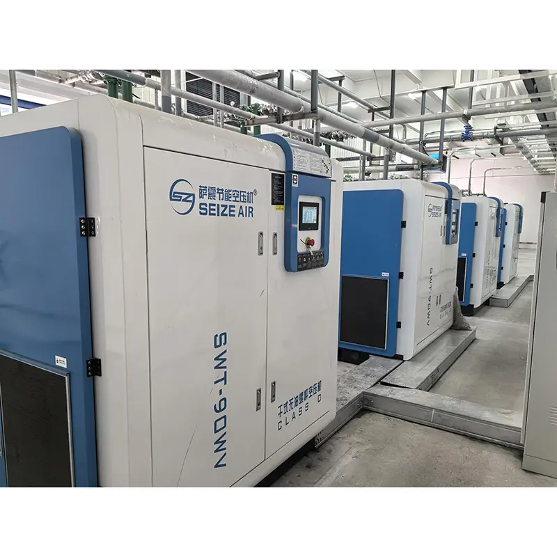 Máy nén khí trục vít khô không dầu PM VSD bán dẫn